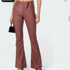 Edikted Chocolate Flare Pants